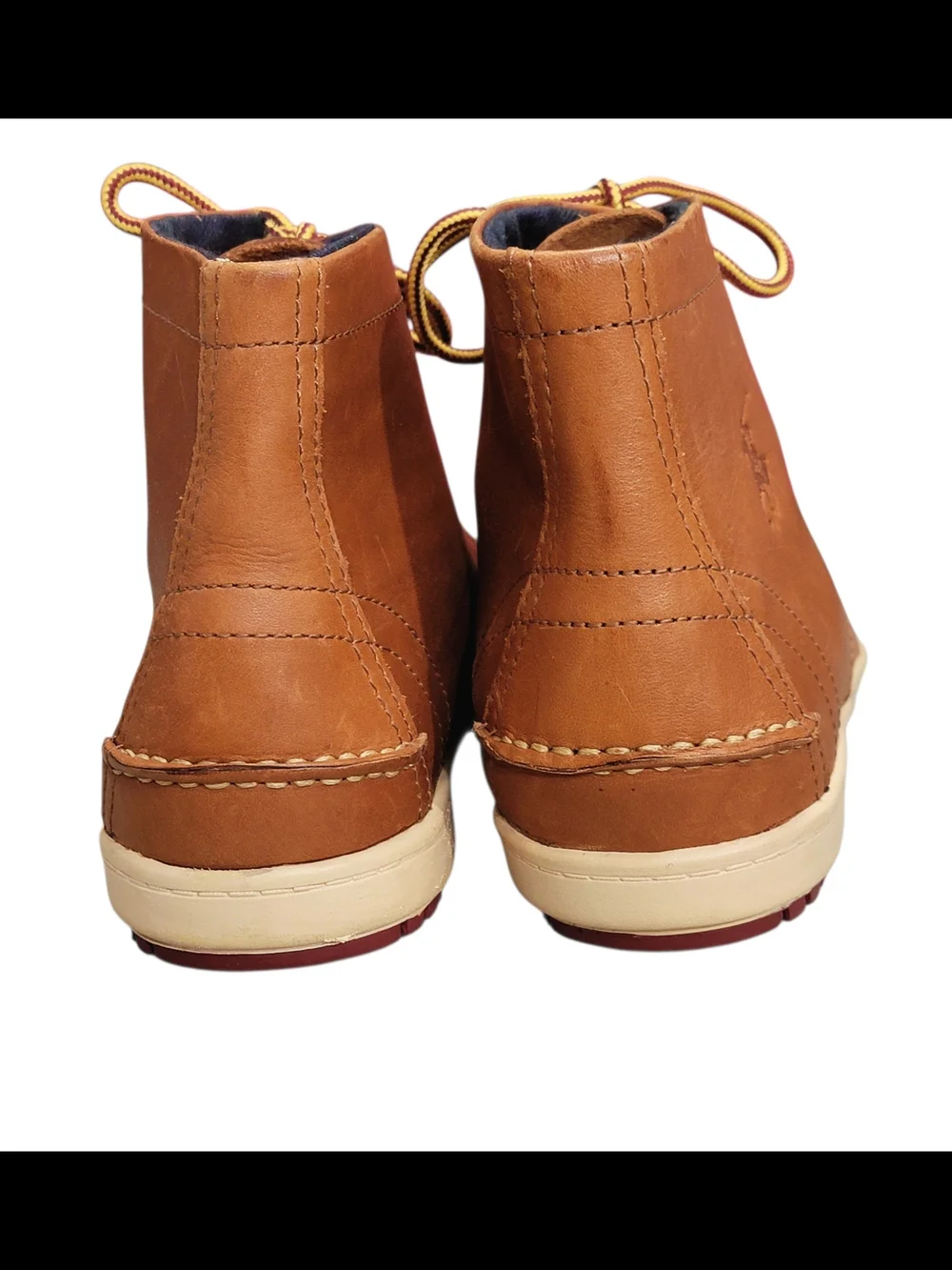 Polo Ralph Lauren Lorenzo Mid Boys Brown Leather Boots Sz 5.5